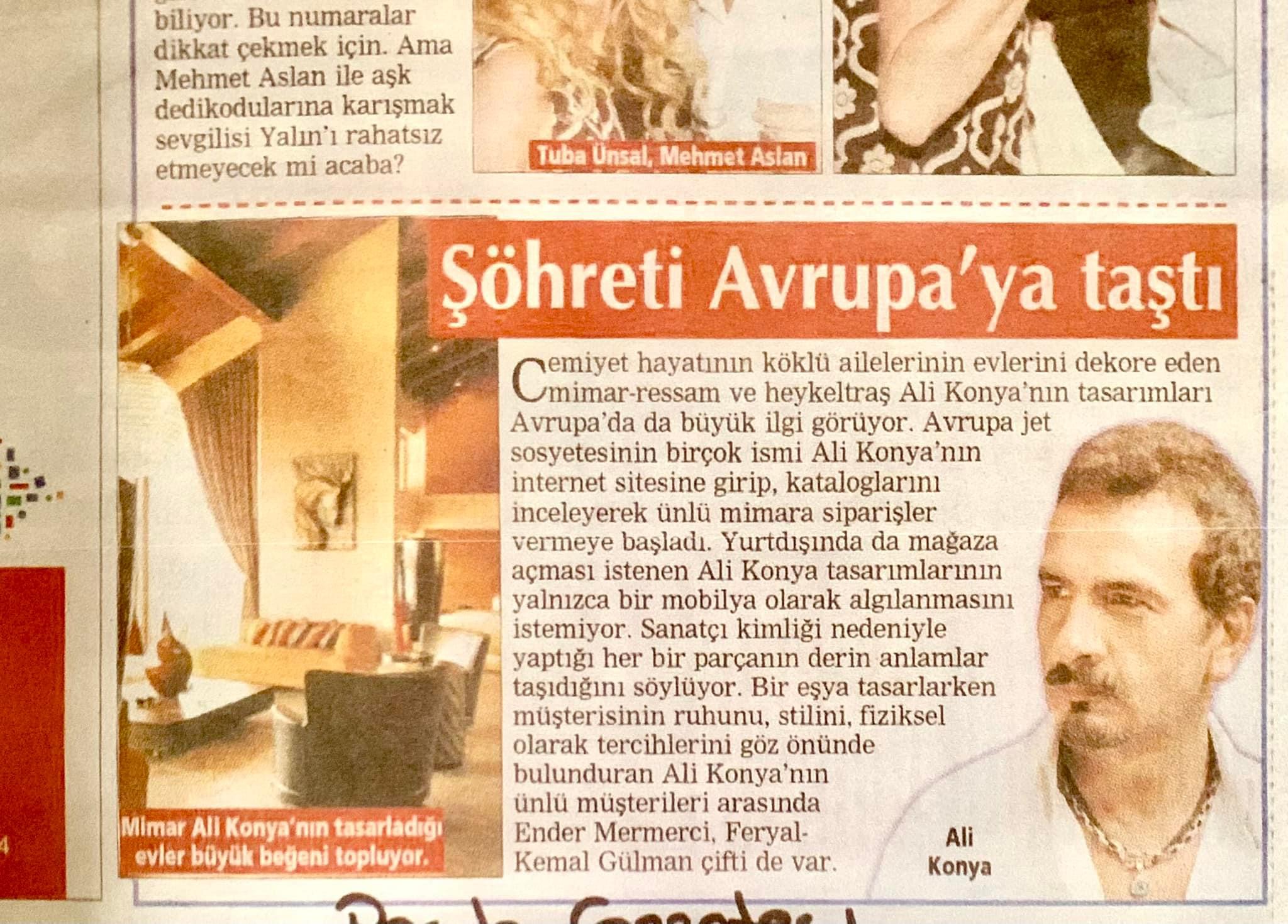 Ali konya hakkında yapılan haberler